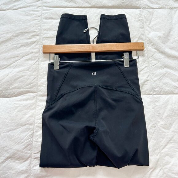 Lululemon Swift Speed High-Rise Tight 25” Black Workout Leggings Size 4 - Picture 4 of 5